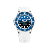 Bobroff White Rubber Watch -   -  Bobroff.